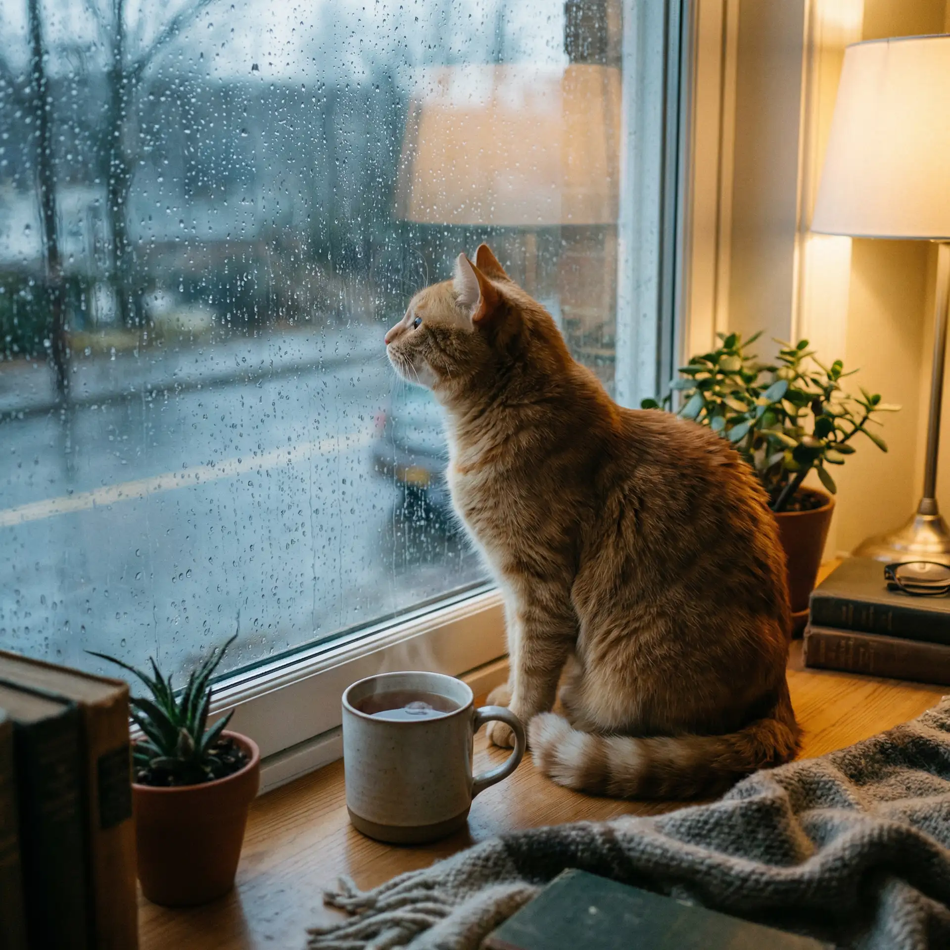 猫咪望着窗外的雨 - 黑帮老大的365天第一部未删减